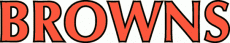 Cleveland Browns 1972-2002 Wordmark Logo heat sticker