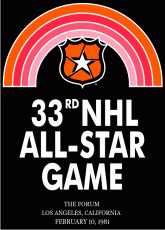 NHL All-Star Game 1980-1981 Logo heat sticker