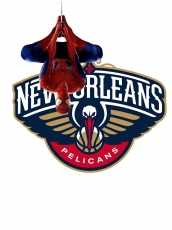 New Orleans Pelicans Spider Man Logo Logo custom vinyl decal