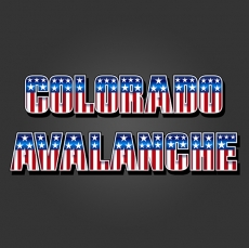 Colorado Avalanche American Captain Logo heat sticker