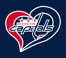 Washington Capitals Heart Logo heat sticker