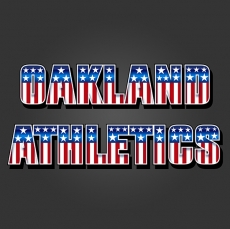 Oakland Athletics American Captain Logo heat sticker