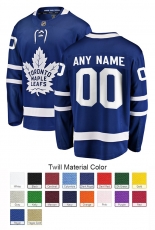 Toronto Maple Leafs Custom Letter and Number Kits for Home Jersey Material Twill