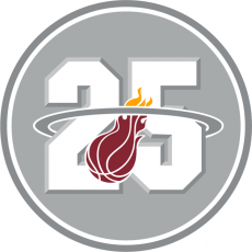 Miami Heat 2012-2013 Anniversary Logo heat sticker