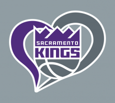 Sacramento Kings Heart Logo heat sticker