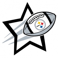 Pittsburgh Steelers Football Goal Star logo heat sticker