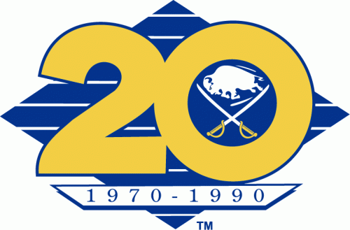 Buffalo Sabres 1989 90 Anniversary Logo custom vinyl decal