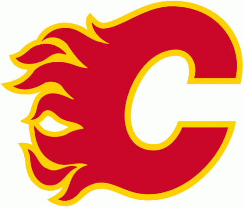 Calgary Flames 1980 81-1993 94 Primary Logo heat sticker