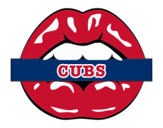 Chicago Cubs Lips Logo custom vinyl decal