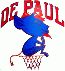 DePaul Blue Demons 1979-1998 Alternate Logo 03 heat sticker