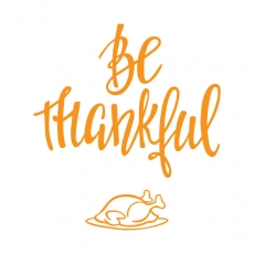 Thanksgiving Day Logo 05 heat sticker