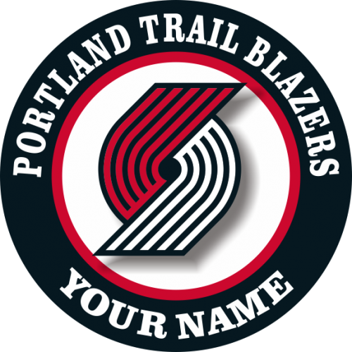 Portland Trail Blazers Customized Logo heat sticker