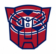 Autobots Montreal Canadiens logo heat sticker