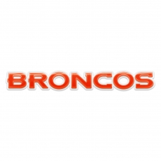 Denver Broncos Crystal Logo heat sticker