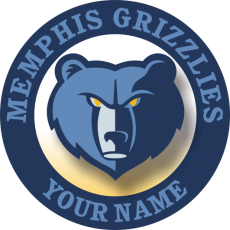 Memphis Grizzlies Customized Logo heat sticker