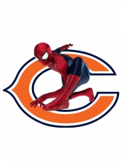 Chicago Bears Spider Man Logo heat sticker