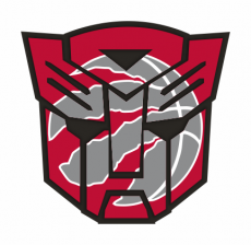 Autobots Toronto Raptors logo heat sticker