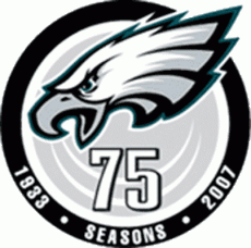 Philadelphia Eagles 2007 Anniversary Logo heat sticker