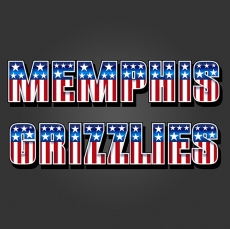 Memphis Grizzlies American Captain Logo custom vinyl decal