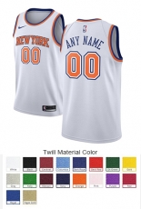 New York Knicks Custom Letter and Number Kits for Statement Jersey Material Twill