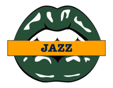 Utah Jazz Lips Logo custom vinyl decal