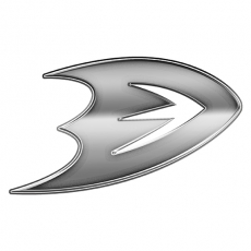 Anaheim Ducks Silver Logo heat sticker