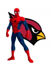 Arizona Cardinals Spider Man Logo heat sticker