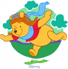Disney Pooh Logo 11 heat sticker