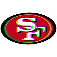 Phantom San Francisco 49ers logo heat sticker