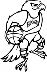 Atlanta Hawks 1968-69 Primary Logo heat sticker