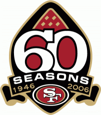 San Francisco 49ers 2006 Anniversary Logo heat sticker