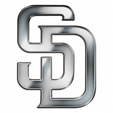 San Diego Padres Silver Logo heat sticker