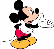Mickey Mouse Logo 17 custom vinyl decal