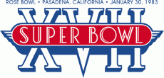 Super Bowl XVII Logo heat sticker