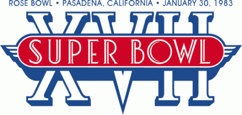 Super Bowl XVII Logo heat sticker