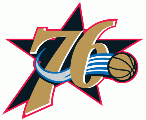 Philadelphia 76ers 1997-2008 Alternate Logo heat sticker