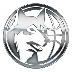 Minnesota Timberwolves Silver Logo heat sticker
