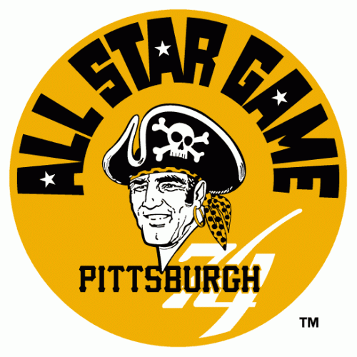MLB All-Star Game 1974 Logo heat sticker