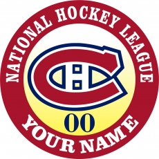Montreal Canadiens Customized Logo heat sticker