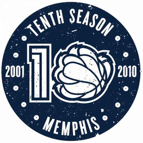 Memphis Grizzlies 2010-2011 Anniversary Logo custom vinyl decal