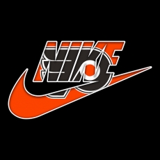 Philadelphia Flyers Nike logo heat sticker