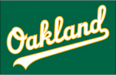 Oakland Athletics 2018-Pres Jersey Logo custom vinyl decal