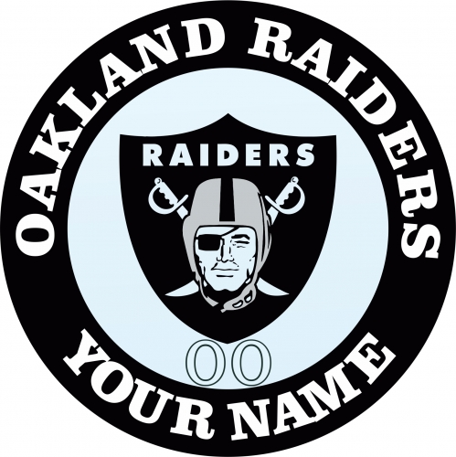 Oakland Raiders Customized Logo custom vinyl decal