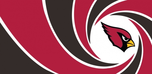 007 Arizona Cardinals logo heat sticker