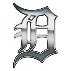 Detroit Tigers Silver Logo heat sticker