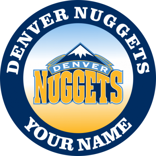 Denver Nuggets Customized Logo heat sticker