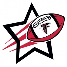 Atlanta Falcons Football Goal Star logo heat sticker