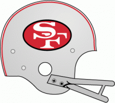San Francisco 49ers 1962-1963 Helmet Logo custom vinyl decal