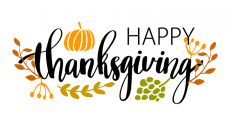 Thanksgiving Day Logo 12 heat sticker