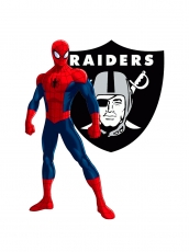 Oakland Raiders Spider Man Logo heat sticker